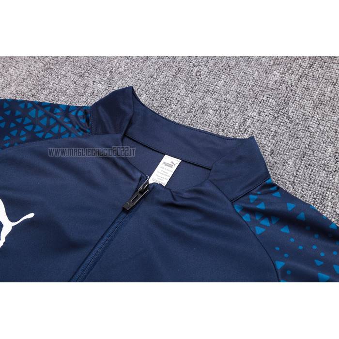 Tuta da Track de Felpa del Manchester City 2023-2024 Blu Oscuro